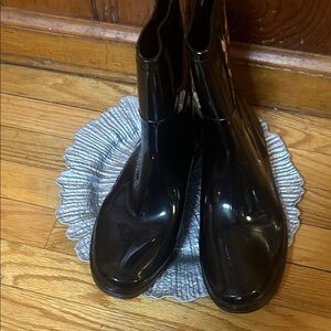 Women's Black Winter Rain Boots